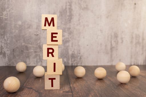 ダイスに書かれたMERIT