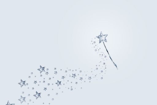 星のステッキとキラキラ