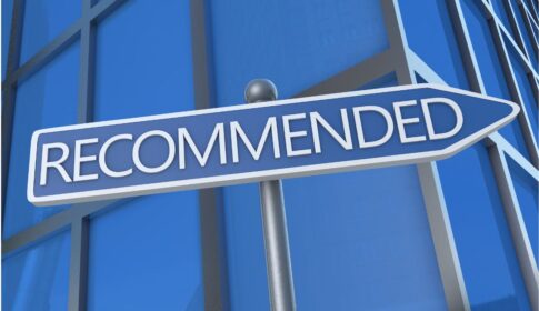 標識にrecommendedの文字
